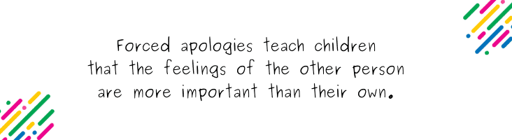 Why you shouldn’t force your child to apologise - blog quote 5