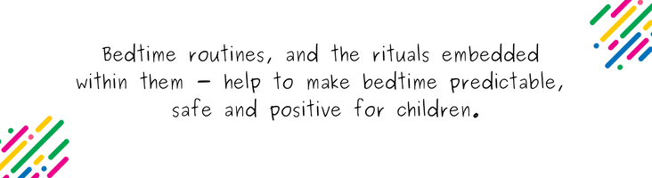 How to create a calming, connected bedtime routine for your child - blog quote 2