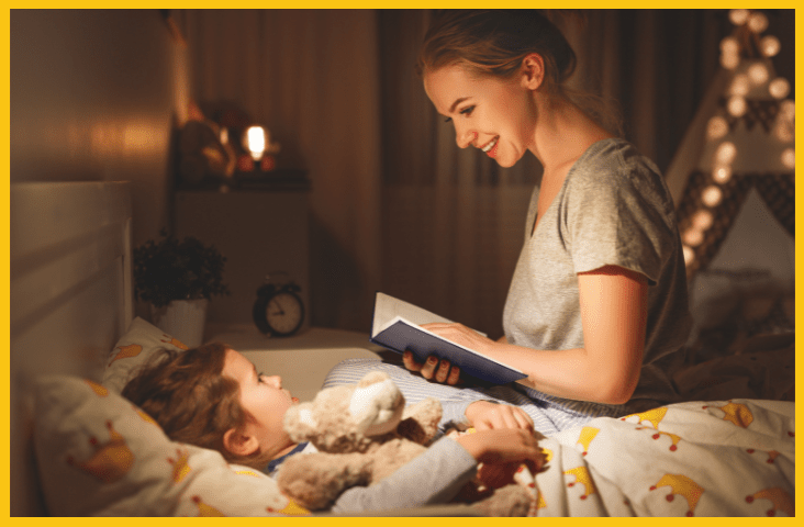 How to create a calming, connected bedtime routine for your child blog feature image