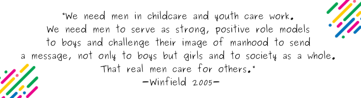 BLOG_ Bridging the gap - Men in childcare. - blog quote 1